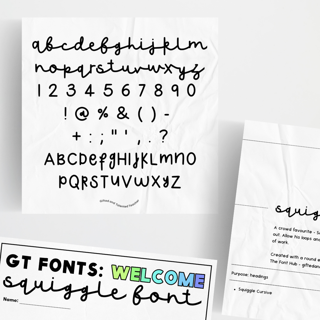 Volume 2: GT Fonts - The Essentials - Gifted and Talented Teacher