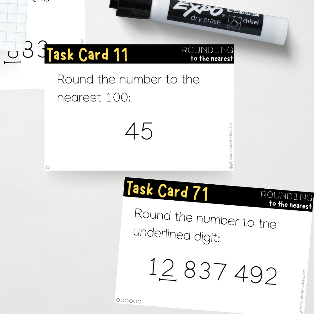 Rounding Numbers: Whole Numbers | Gifted and Talented Teacher - Teacher ...