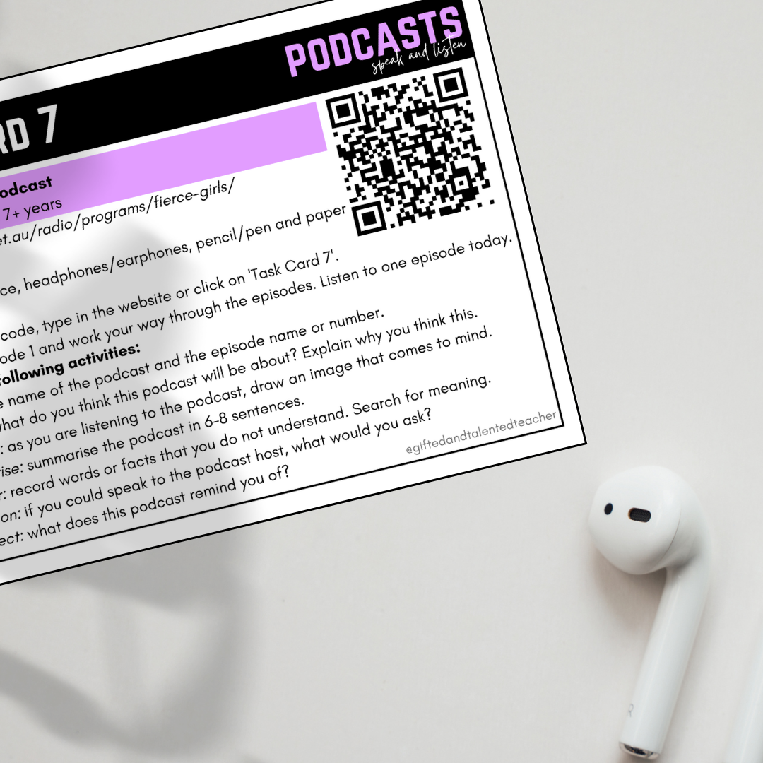 Speak and Listen: Podcasts - Gifted and Talented Teacher