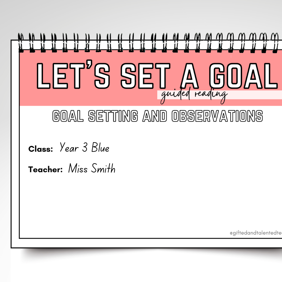 Guided Reading - Let's Set a Goal - Gifted and Talented Teacher