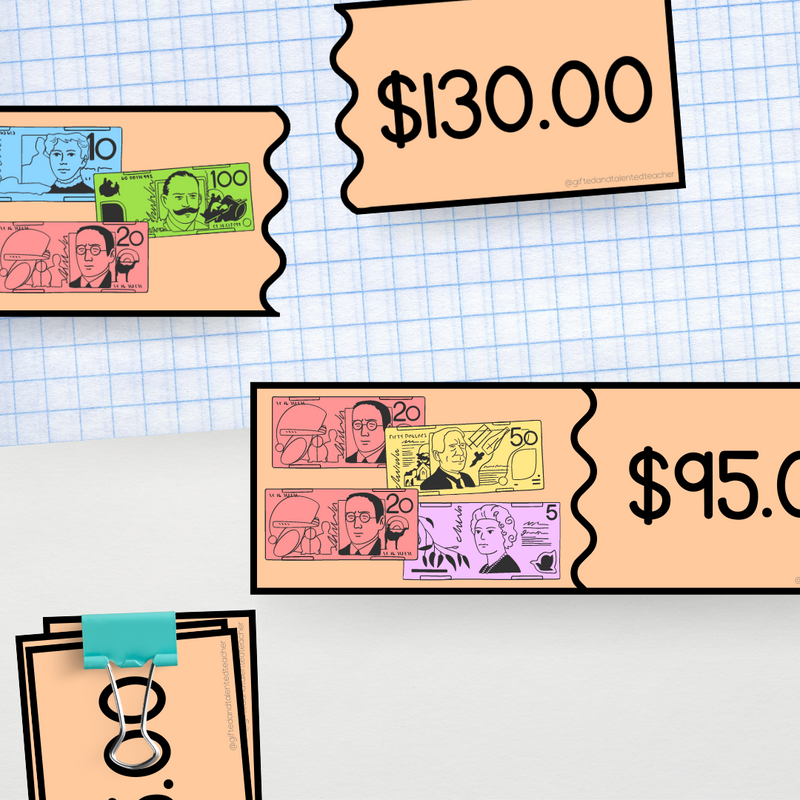 Money Match: Tier 2 - Australian Notes | Maths Teacher Resources