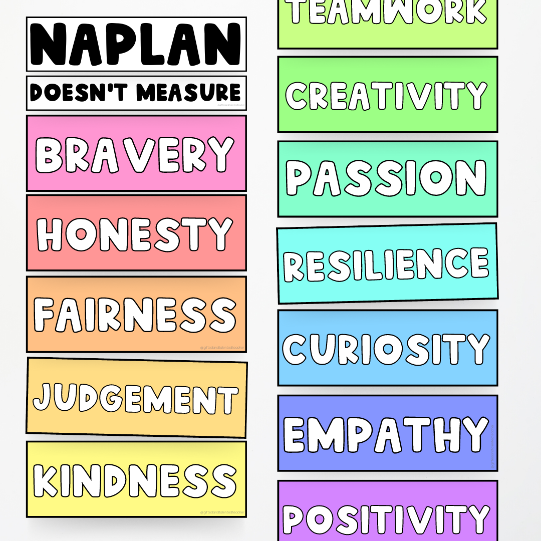 NAPLAN Doesn't Measure...