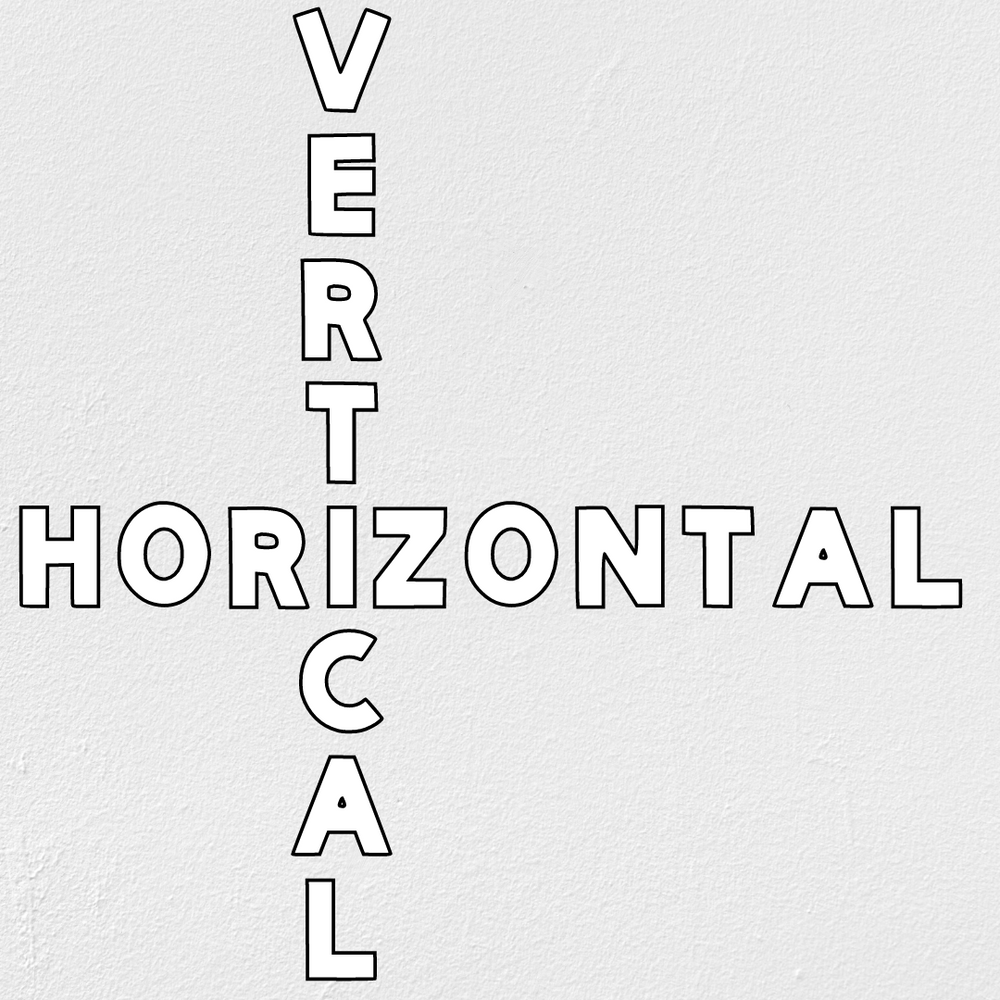 Horizontal + Vertical Lettering | Teaching Resource & Classroom Decor