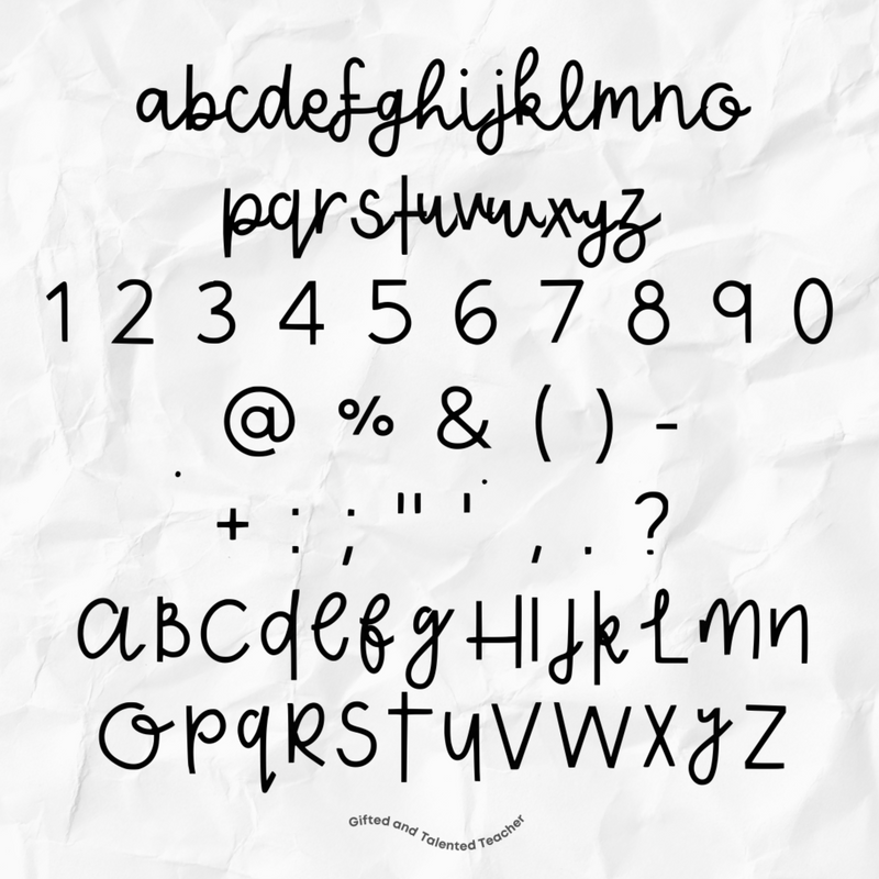 Chisel Cursive - GT Font | Fonts and Teacher Resources