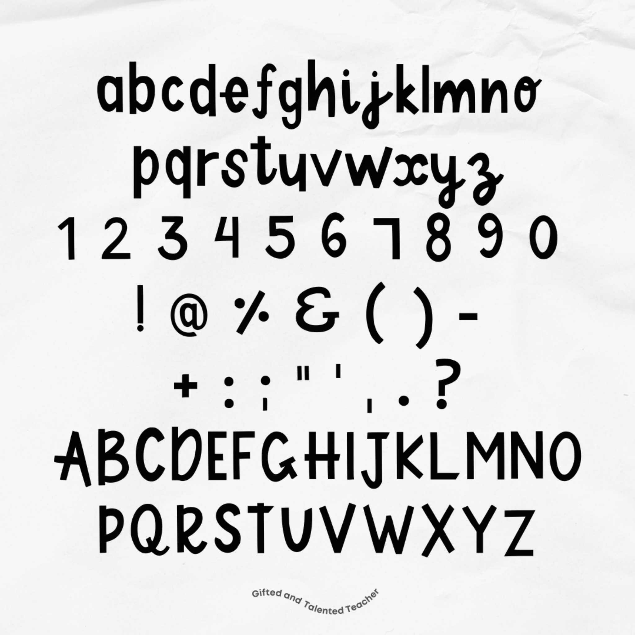 Melon Regular - GT Font - Gifted and Talented Teacher