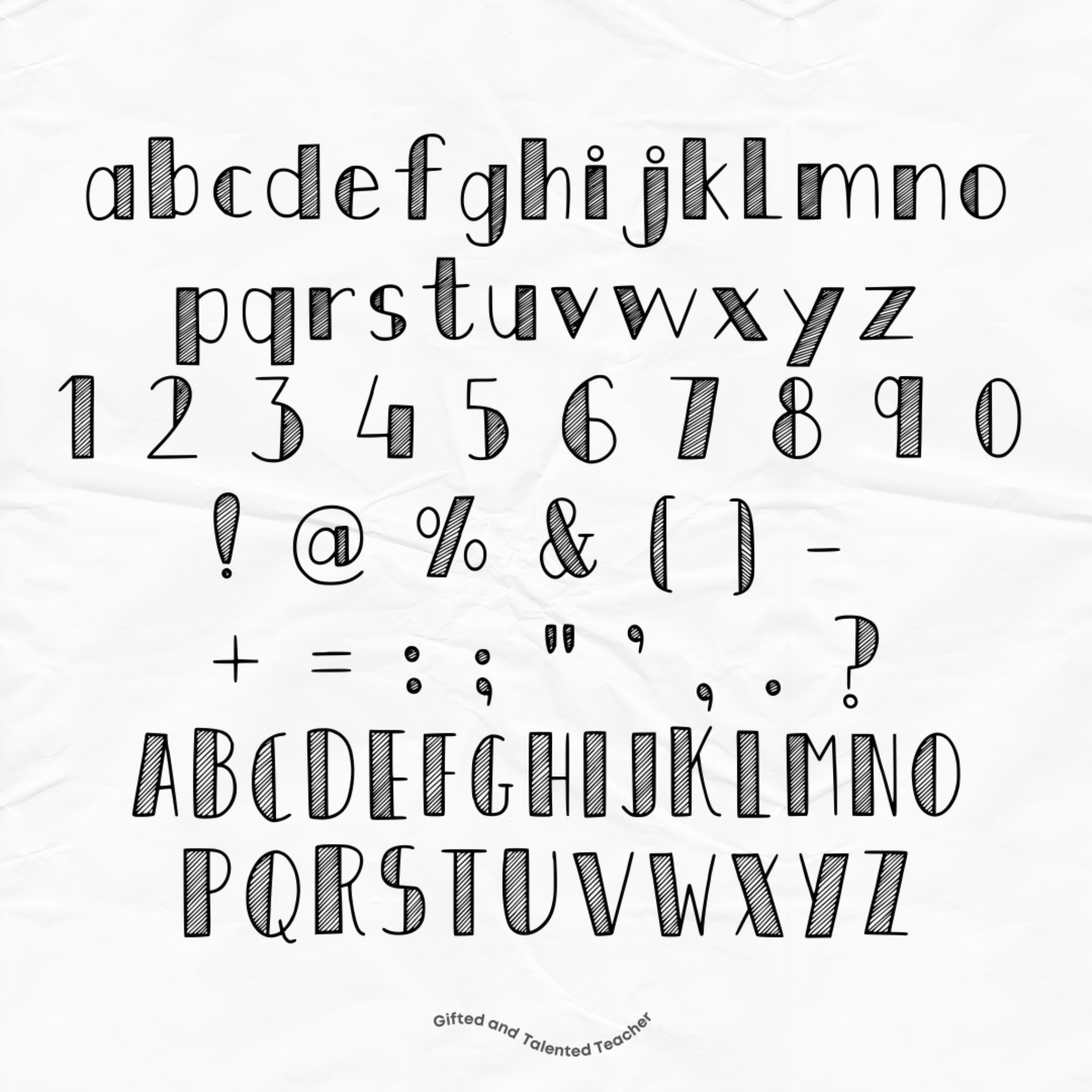 Zebra Regular - GT Font - Gifted and Talented Teacher