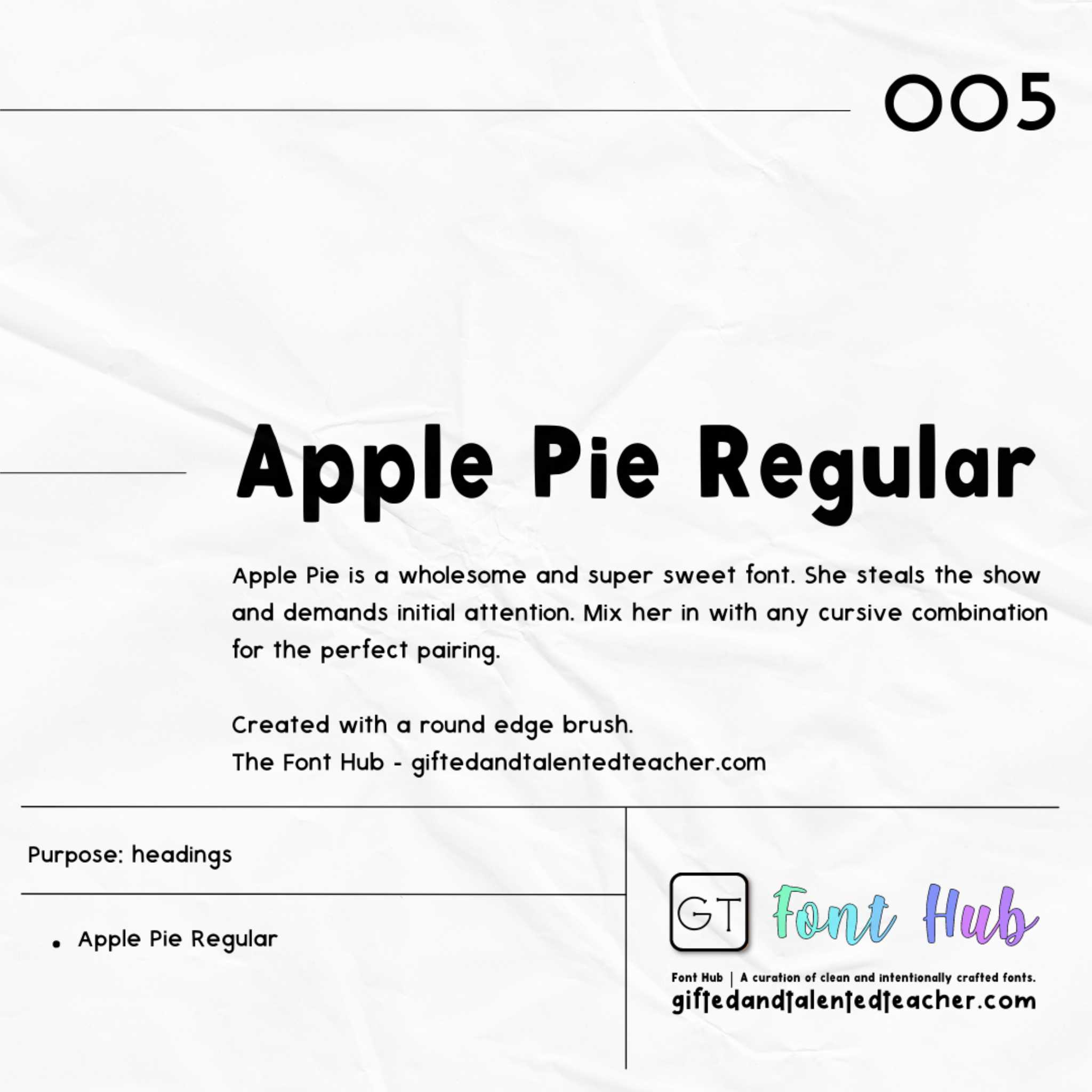 Apple Pie - GT Font