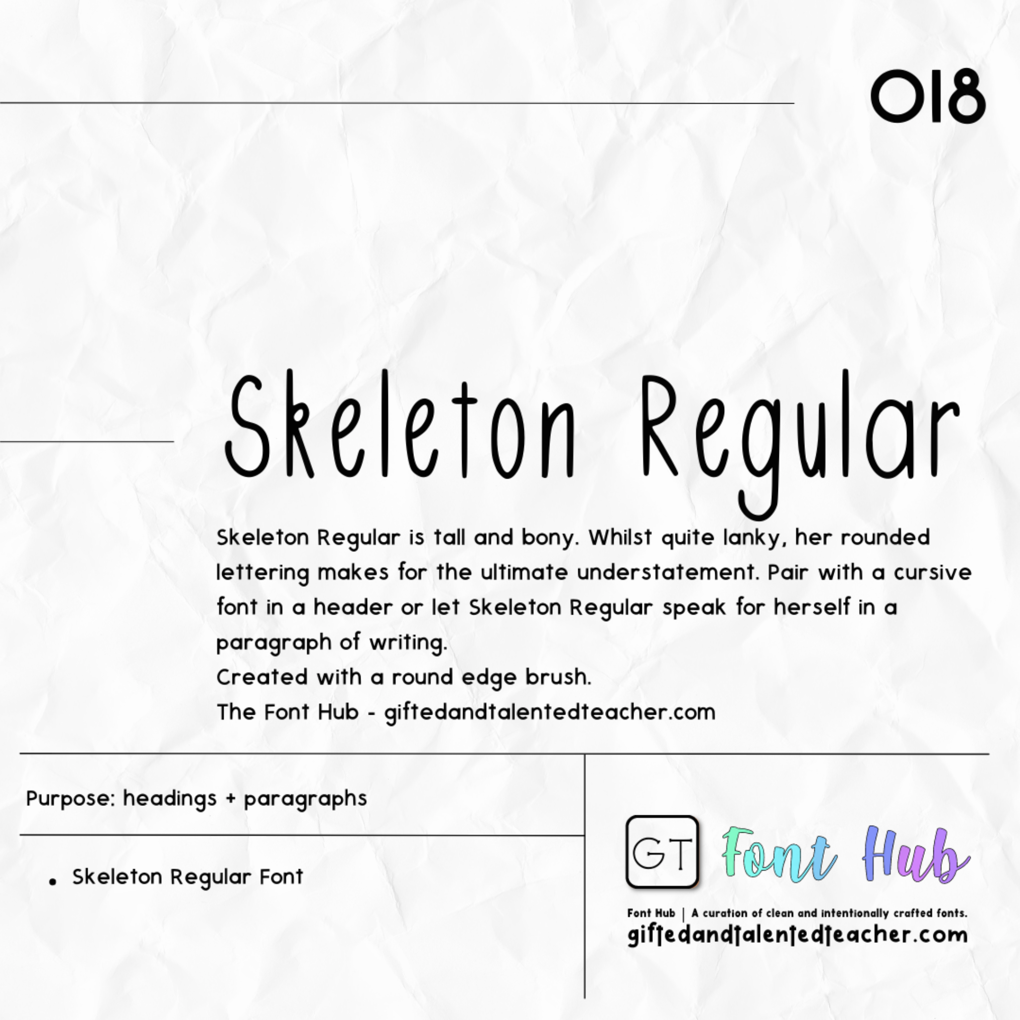 Skeleton Regular - GT Font