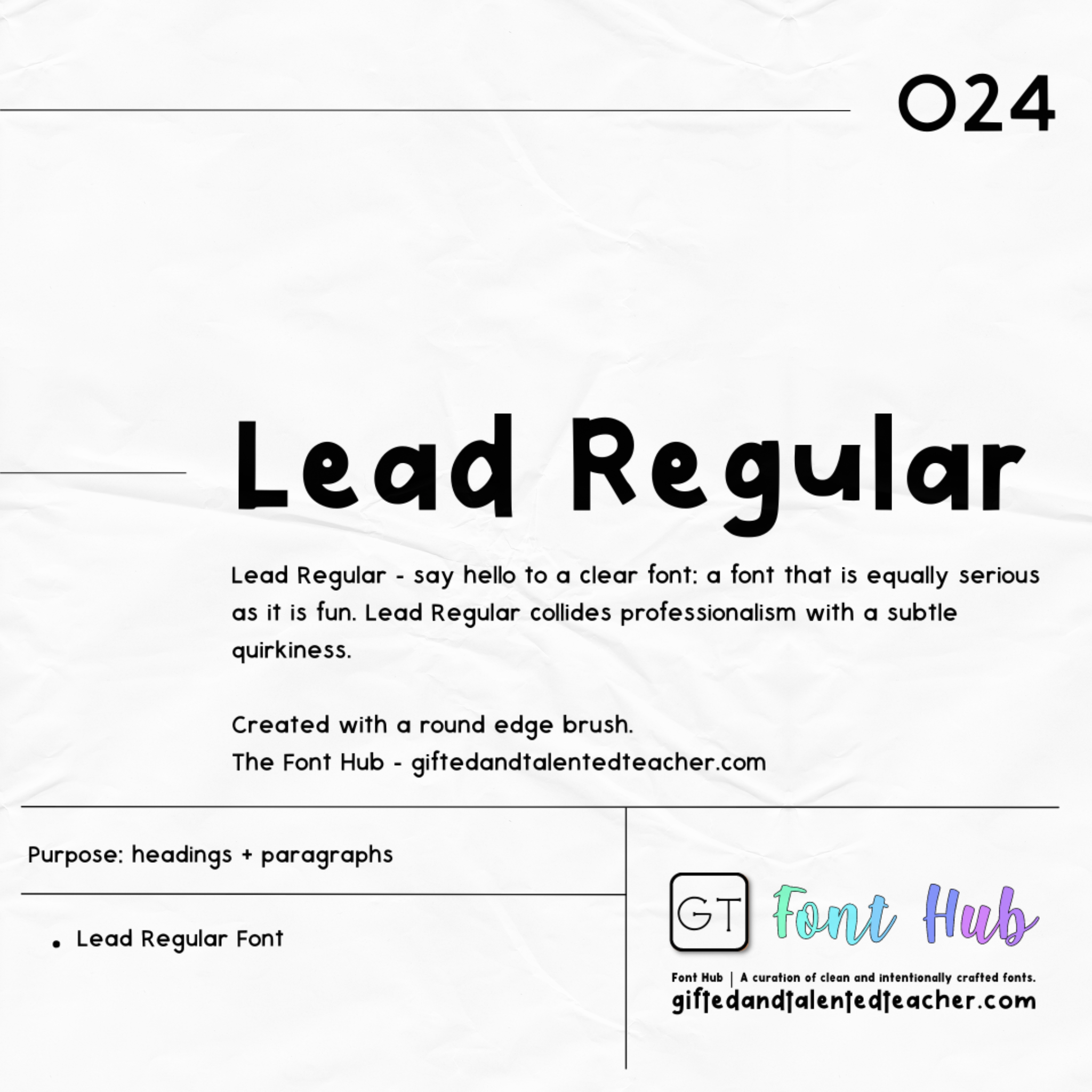 Lead Regular - GT Font