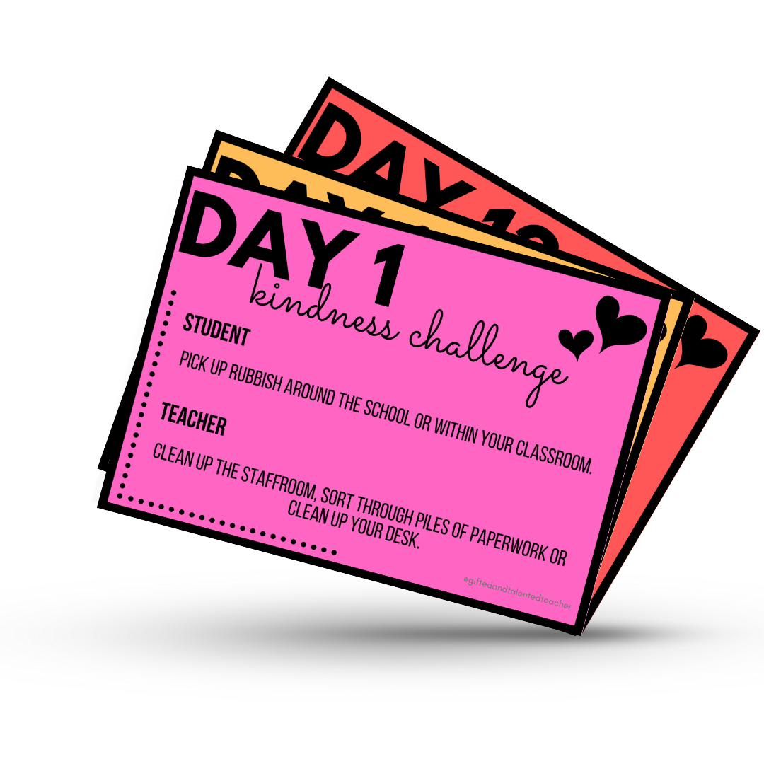 The 20 Day Kindness Challenge - Original - Gifted and Talented Teacher